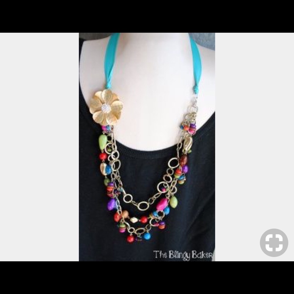 Premier Designs multi- colored Parade necklace